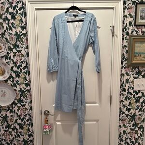 J.Crew Blue Long Sleeve Dress size 16